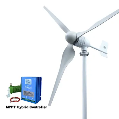 Produktbild von Vertikale Windturbine – Horizontale Windkraftanlagen – Mini-Windgeneratoren – Windkraftturbine – 8000 Watt Leistung – 24 Volt