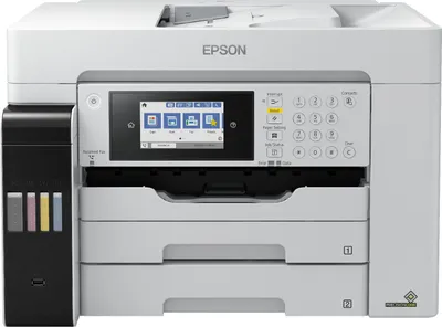 Produktbild von Epson EcoTank Pro ET-16680 - Multifunktionsdrucker - Farbe - Tintenstrahl - A3 (Medien) - bis zu 25 Seiten/Min. (Drucken) - 550 Blatt - 33.6 Kbps - USB 2.0, LAN, USB-Host, Wi-Fi(ac)