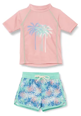 Obrázok produktu pre Sada plaveckého oblečenia Playshoes pre deti, unisex, s UV ochranou, dvojdielna: plavecké tričko a plavecké šortky