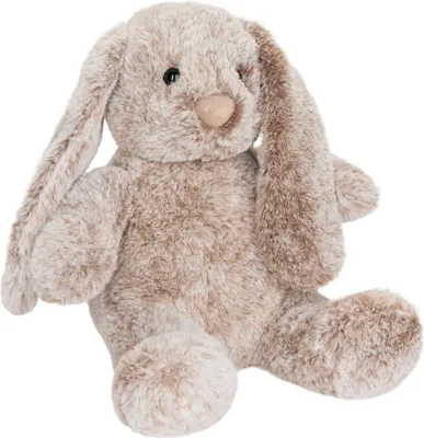 Produktbild von BRUBAKER Hase Kuscheltier mit Schlappohren - 28 cm Plüschhase für Kinder - Stofftier Kuschelhase - Plüschtier Grau Braun