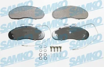 Obrázek produktu pro Sada brzdových destiček SAMKO – přední brzdové destičky pro NISSAN Trade s korbou / podvozek 5SP580