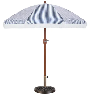 Productafbeelding van Parasol - Tuinparasol - Franjes - Staander 14 kg