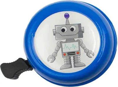Produktbild von Fahrradklingel Roboter 55 mm - bbeBells 52305 - Glocke Klingel Läute Schelle
