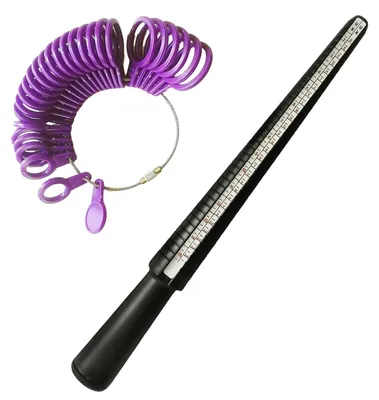 Imagen del producto de Calibrador de anillos, instrumento de medición, tallas de la A a la Z, unisex, para determinar la talla de anillos