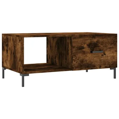 Zdjęcie produktu dla vidaXL Stolik kawowy dąb wędzony 90x50x40 cm materiał drewnopochodny