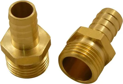 Produktbild von 1 x Schlauchtülle Gewindetülle 13mm 1/2 Zoll AG Druckluft Gas Stecktülle Messing