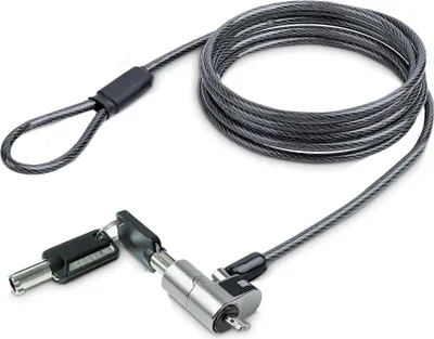 Produktbild von StarTech.com NANOK-LAPTOP-LOCK Sicherheitskabel Schwarz, Silber 2 m