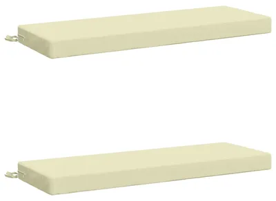 Imagen del producto de Cojines para bancos SOEST 2 uds. 100% Poliéster Crema