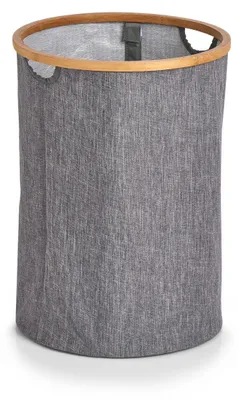 Obrázok produktu pre Kôš na bielizeň s bambusovým rámom, 50 l, sivý, ZELLER - ZELLER
