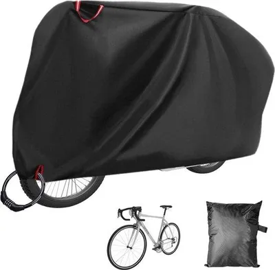 Produktbild von Famanu Fahrradhülle wasserdicht für 1-2 Fahrräder mit Diebstahlschutz und Aufbewahrungstasche