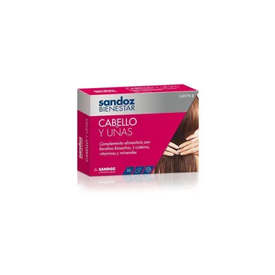 Obrázek produktu pro Sandoz Vlasy a nehty 30 kapslí
