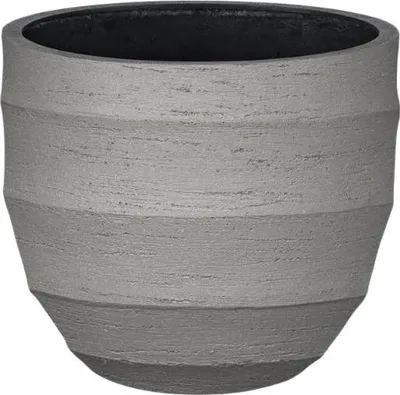 Image de Pot de fleurs Bordo New Egg Grey - D65 x H54cm - Grand pot de fleurs aspect