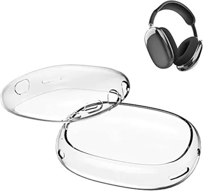 Zdjęcie produktu dla Jumada's – silikonowe etui – ochrona słuchawek – przezroczyste – pasujące do Airpods Max