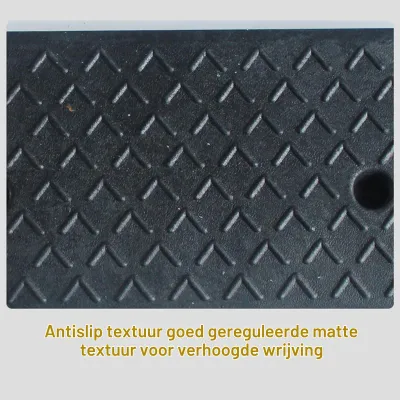 Productafbeelding van Oprijplaat rubber - Antislip - 100 x 25 x 5 cm - Stoeprand