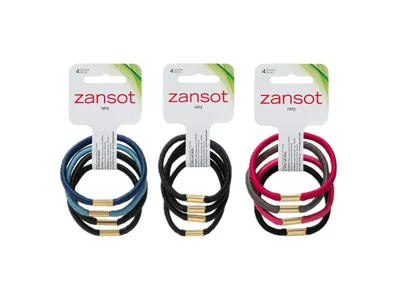 Obrázok produktu pre Zansot, 3 kusy elastických gumičiek do vlasov, 4 kusy, viacfarebné
