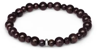 Produktbild von Granat-Perlenarmband MINK155/17