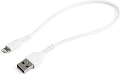 Obrázek produktu pro StarTech.com RUSBLTMM30CMW, Bílá, USB A, Lightning, 0,3 m, Samec, Samec