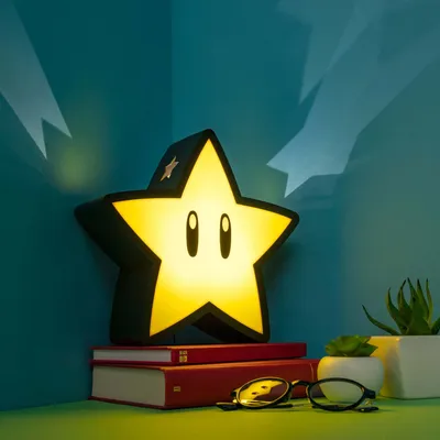 Immagine prodotto di Lampada decorativa Super Mario XL con proiettore di stelle