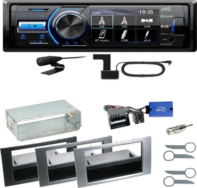 Produktbild von JVC KD-X561DBT DAB+ Bluetooth USB Einbauset für Ford Kuga Fusion Galaxy S-Max