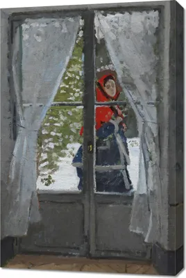 Zdjęcie produktu dla Obraz 60x90cm The Red Kerchief, Monet Vintage do Salonu