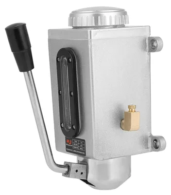 Image de Pompe à huile de 500 cc - Pompe manuelle - Métal - Double orifice de sortie - 8 ml/min - Adaptée aux machines de fraisage et de ponçage - Pompe de lubrification