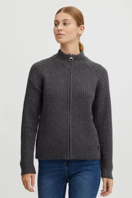Produktbild von OXMO OXSal - 21800095ME Damen Strickjacke Cardigan Fein-Strick