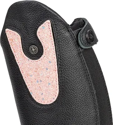Zdjęcie produktu dla Naszywki Suedwind na dziecięce buty jeździeckie Nova Kids Fun Leather czarne , Suedwind_boots:Light Rose Glitter