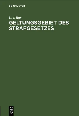 Produktbild von Geltungsgebiet des Strafgesetzes