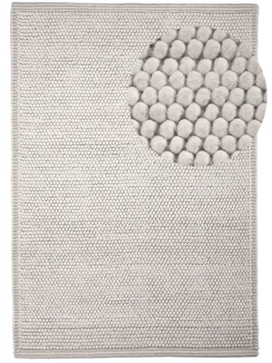 Produktbild von Wollteppich Seebu Loop Weiß 200x290 cm