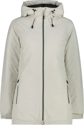 Immagine prodotto di Giacca lunga da donna, modello FIX, con cappuccio, colore: avorio (A219), taglia 46