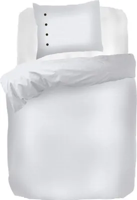 Produktbild von Kayori Shizu Bio-Baumwollsatin Bettwäsche-Garnitur Farbe Weiss Größe 135x200+80x80 cm