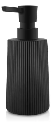 Produktbild von Seifenspender aus Glas, matt schwarz, Spülmittelspender, Küchenseifenspender mit Pumpe für Arbeitsplatte, Badezimmer und Küchenspüle (1, schwarz)