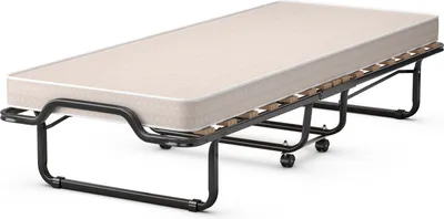 Produktbild von COSTWAY 80x200cm posteľ pre hostí s matracom s nosnosťou 120 kg, skladacia