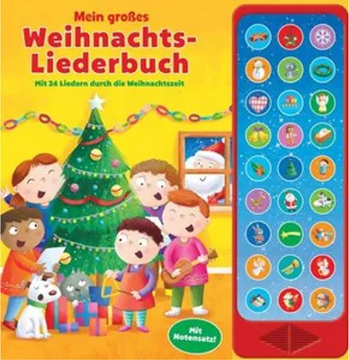 Produktbild von Mein großes Weihnachtsliederbuch - Mit 24 Liedern durch die Weihnachtszeit - 27-Button-Soundbuch - Hardcover-Buch mit 27 Melodien und Geräuschen