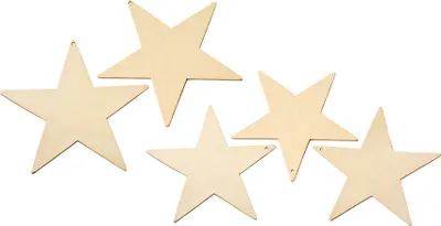 Produktbild von VBS Anhänger "Sterne",  Sperrholz, 5er-Set