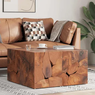 Produktbild von vidaXL Hocker 4 Stk. Braun 40x40x45 cm Massivholz Teak