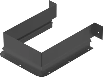 Produktbild von Hettich Metallumrandung für Siphonausschnitt - eckig, anthrazit