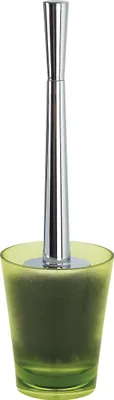 Produktbild von Spirella WC Bürste Klobürste Toilettenbürste hochwertig „Max Light“ mit hygienischem Behälter Grün