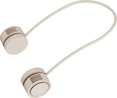 Image de Ventilateur de cou portable Mini ventilateur de cou sans pales avec fonction d'aromathérapie pour l'extérieur, rechargeable par USB Abricot