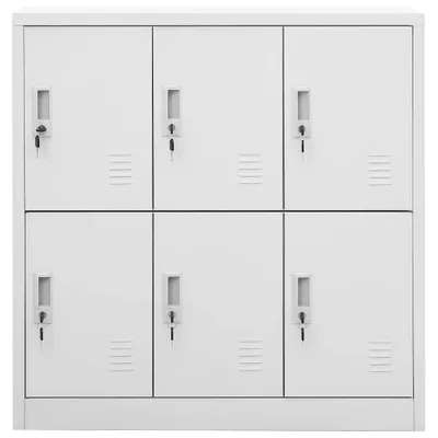 Immagine prodotto di Armadio contenitore con serratura, color grigio chiaro, dimensioni 90x45x92,5 cm, in acciaio, per utensili