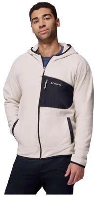Productafbeelding van Sweatshirt Columbia Forro polar con capucha Columbia Fast Trek Overlay Full Zip blanco crema voor Heren