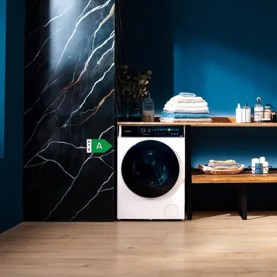 Produktbild von Cecotec Bolero Wash&Dry 85900 Inverter, Frontlader, Freistehend, Weiß, Schwarz, Links, Schwarz, Berührung