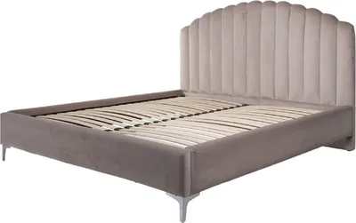 Produktbild von Casa Padrino Luxus Art Deco Doppelbett Khaki / Silber 195 x 218 x H. 130 cm - Massivholz Bett mit edlem Samtstoff - Luxus Schlafzimmer Möbel - Hotel Möbel - Art Deco Möbel