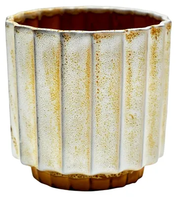 Produktbild von Übertopf aus Keramik, senfreaktiv, H 16 cm x T 16 cm