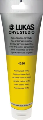 Immagine prodotto di Lukas Cryl Studio Tubo di plastica vernice acrilica Giallo cadmio 125 ml 1 pz