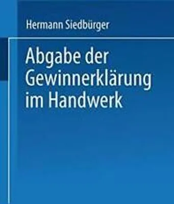 Obrázek produktu pro Abgabe der Gewinnerklärung im Handwerk
