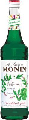 Produktbild von Monin Pfefferminz Sirup angenehm kühlende erfrischende Minze 700ml
