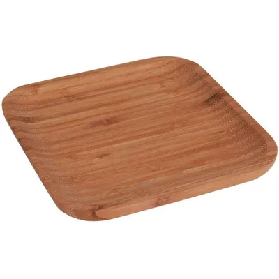 Produktbild von Brotzeitteller aus Bambus 17x17 cm
