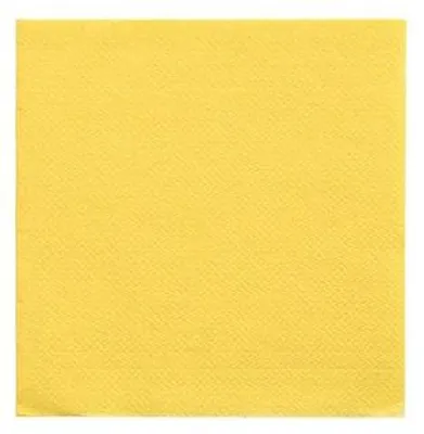 Produktbild von Servietten "DAILY Collection" 1/4-Falz 24 cm x 24 cm gelb