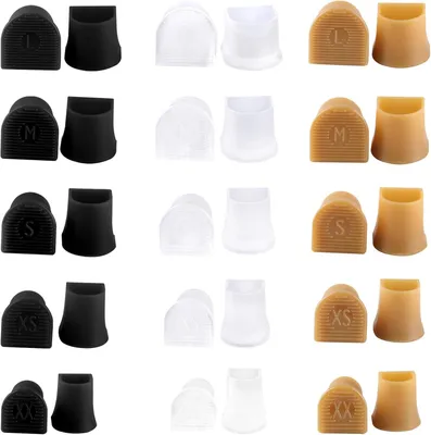 Produktbild von 15 Paar Damen-Absatzschoner für High Heels, Absatzkappen für Damenschuhe, Stiletto-Absatzkappen, für Hochzeiten, Outdoor-Aktivitäten, bequemes Gehen (5 Größen)